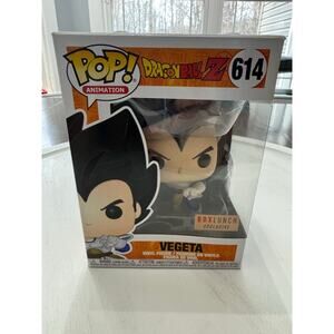 Funko Pop Dragon Ball Z Metallic Vegeta Box Lunch Exclusive #614 Anime w/ Prote